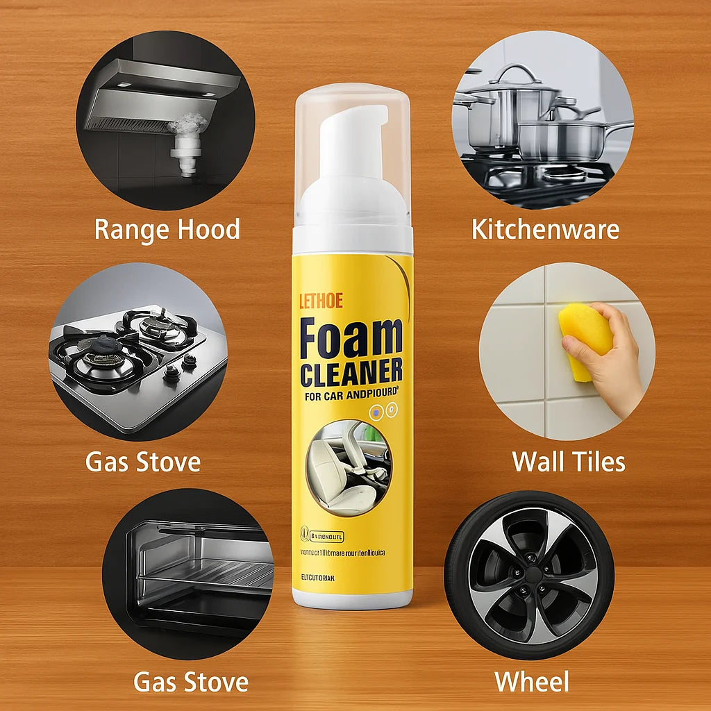 Foam Cleaner Multi-Surface No-Rinse Leather & Fabric Safe