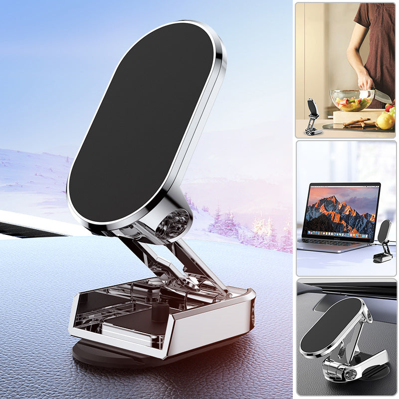 Fold-Flat Magnetic 360° Rotating Car Phone Mount