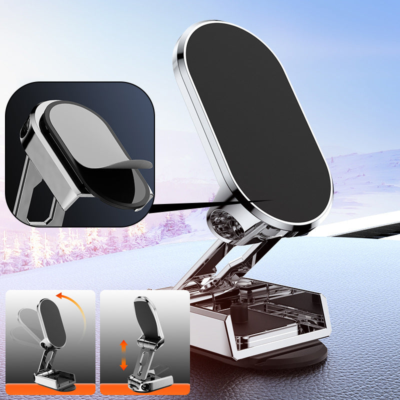 Fold-Flat Magnetic 360° Rotating Car Phone Mount
