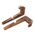 Fold-Flat Pine X-Frame Book & Tablet Stand