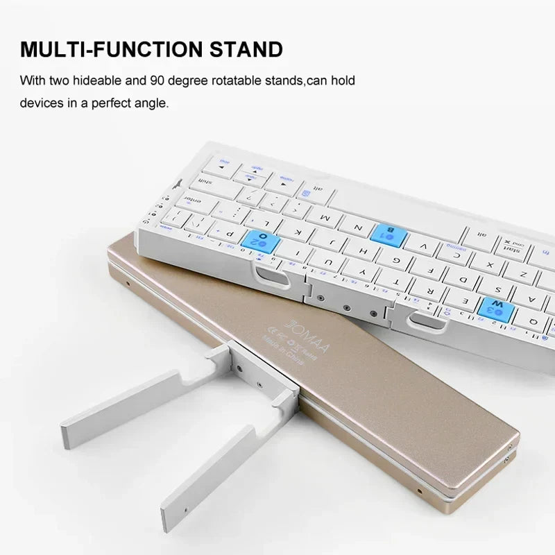 Foldable Bluetooth Keyboard Aluminum Alloy Magnetic Stand