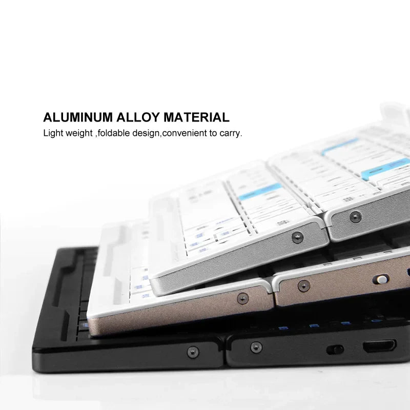 Foldable Bluetooth Keyboard Aluminum Alloy Magnetic Stand