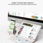 Foldable Bluetooth Keyboard Aluminum Alloy Magnetic Stand