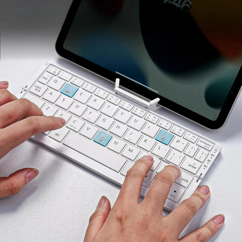 Foldable Bluetooth Keyboard Aluminum Alloy Magnetic Stand