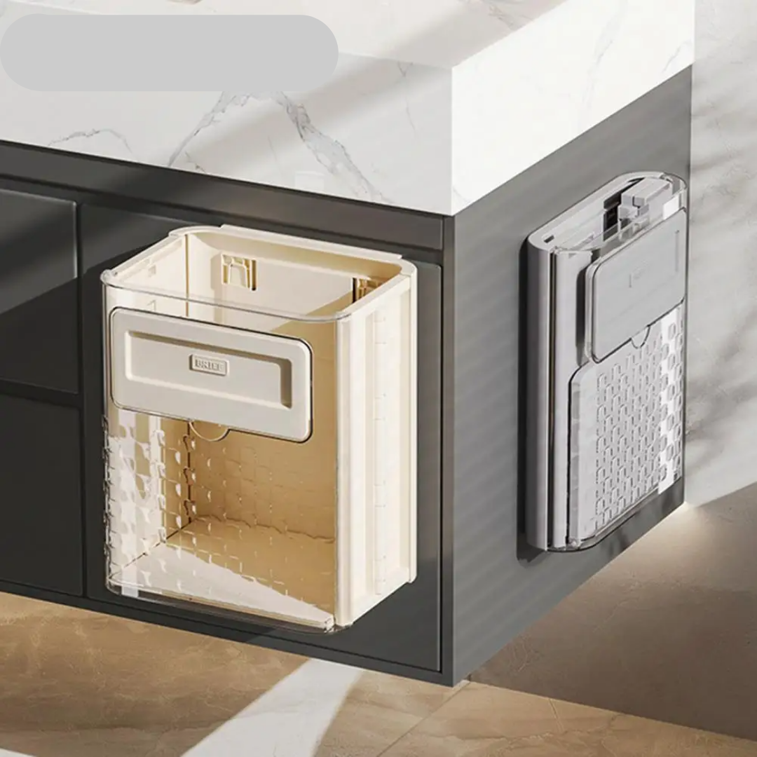 Foldable Hygienic Clip-On Hanging Trash Bin
