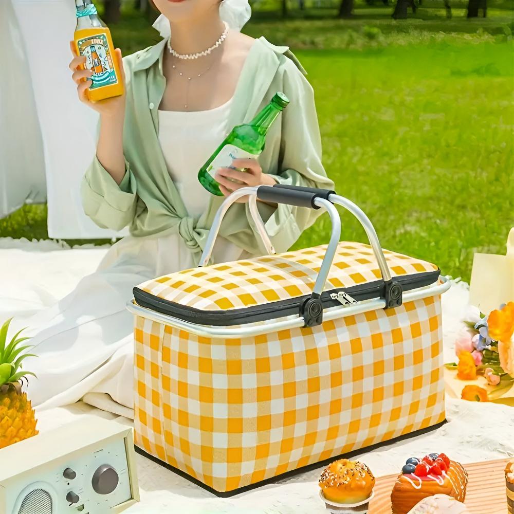 Foldable Insulated Picnic Basket (22L)