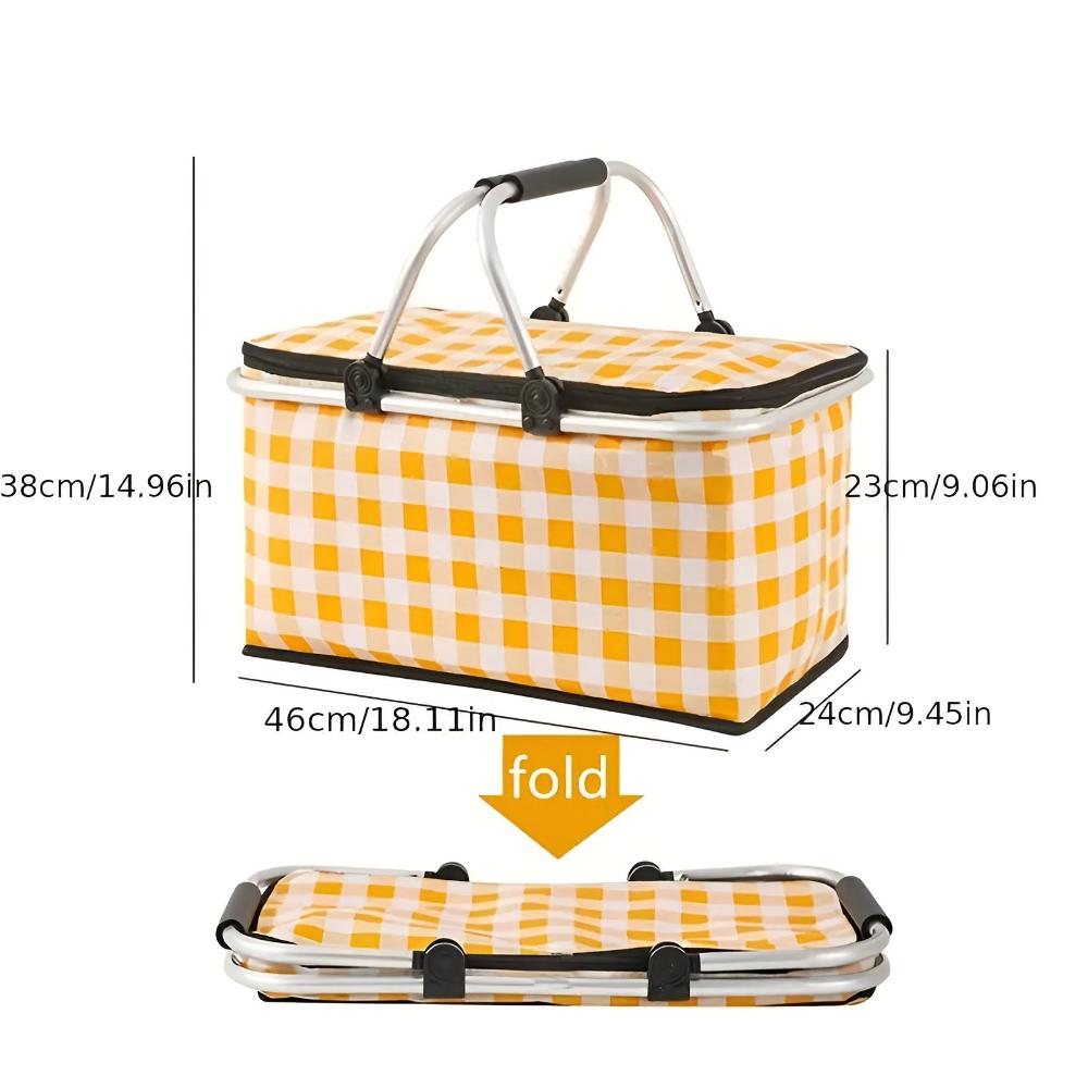 Foldable Insulated Picnic Basket (22L)