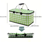 Foldable Insulated Picnic Basket (22L)