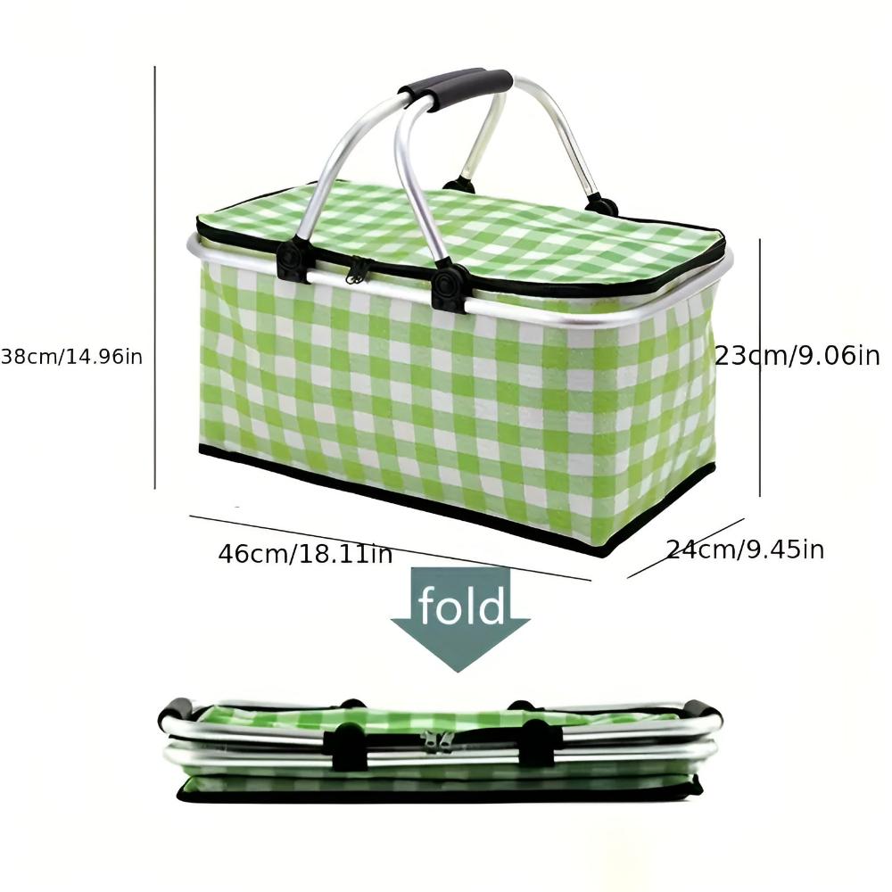 Foldable Insulated Picnic Basket (22L)