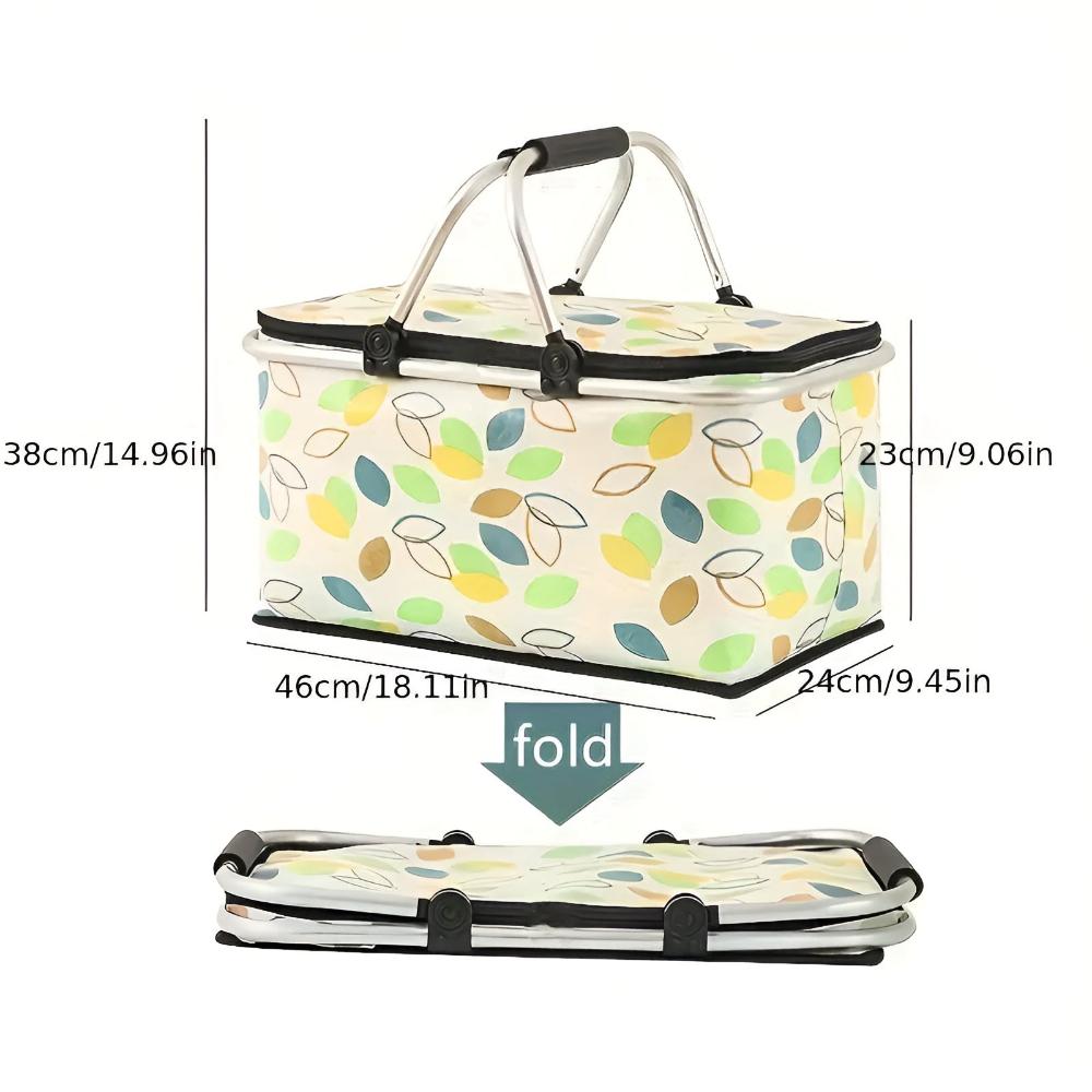Foldable Insulated Picnic Basket (22L)