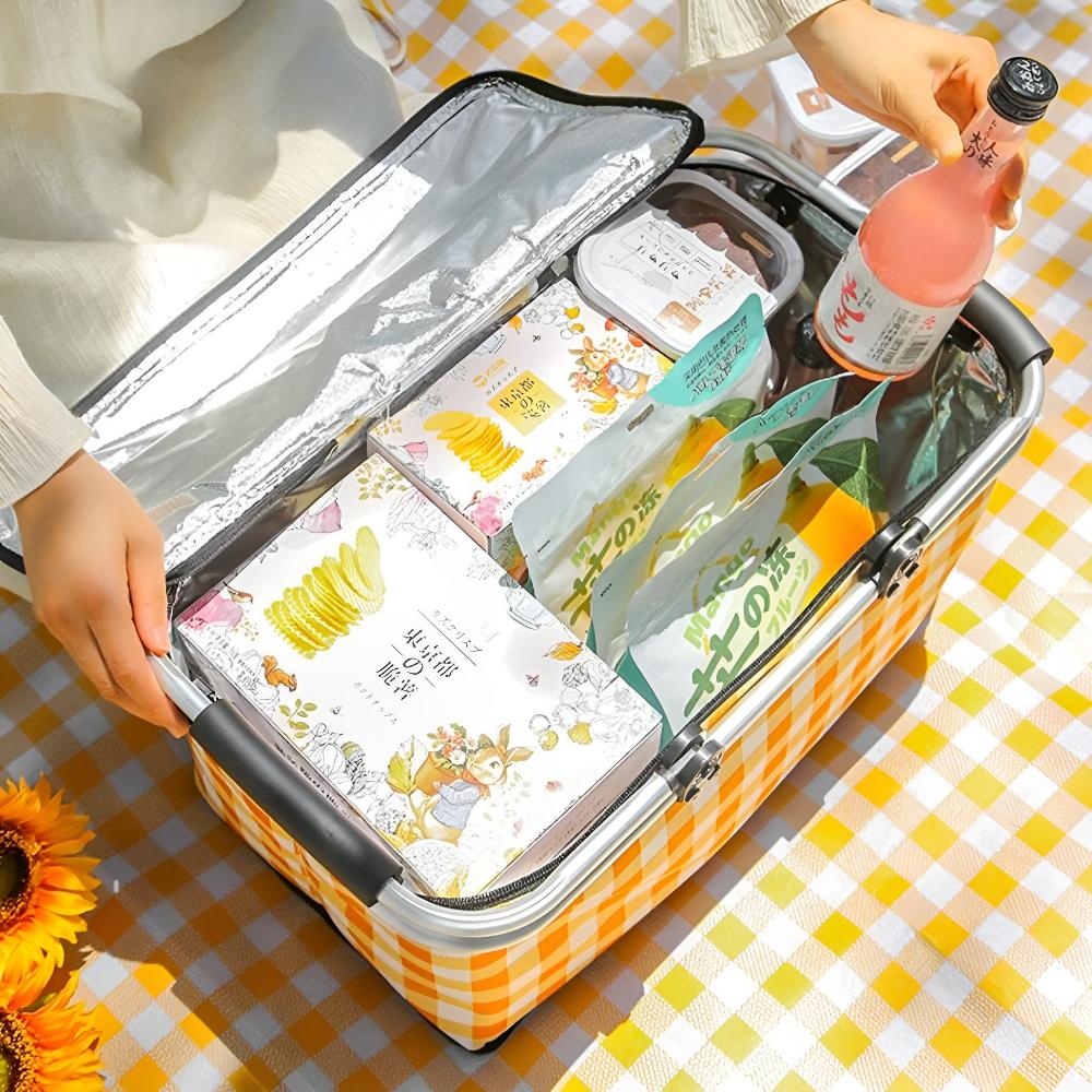 Foldable Insulated Picnic Basket (22L)