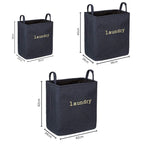Foldable Microfiber Laundry Basket (Reinforced Handles)