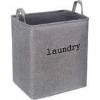 Foldable Microfiber Laundry Basket (Reinforced Handles)
