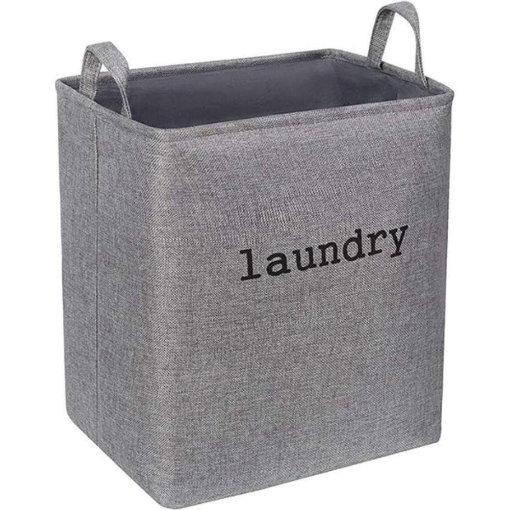 Foldable Microfiber Laundry Basket (Reinforced Handles)