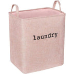 Foldable Microfiber Laundry Basket (Reinforced Handles)