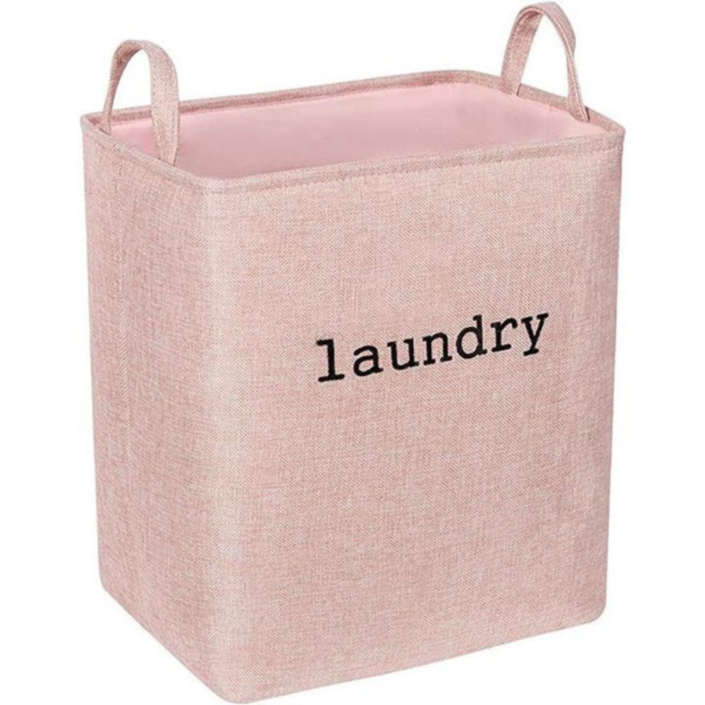 Foldable Microfiber Laundry Basket (Reinforced Handles)