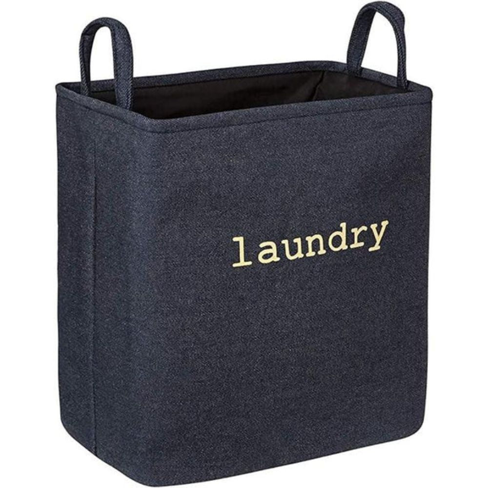 Foldable Microfiber Laundry Basket (Reinforced Handles)