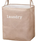 Foldable Microfiber Laundry Basket (Reinforced Handles)