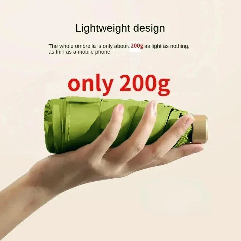 Foldable Mini Umbrella UV-Blocking & Wind-Resistant