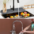 Foldable Sloped Rubber Sink Mat (Fits Most Taps)