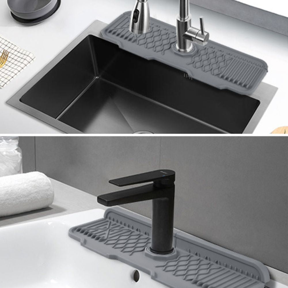 Foldable Sloped Rubber Sink Mat (Fits Most Taps)
