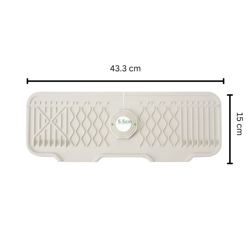 Foldable Sloped Rubber Sink Mat (Fits Most Taps)