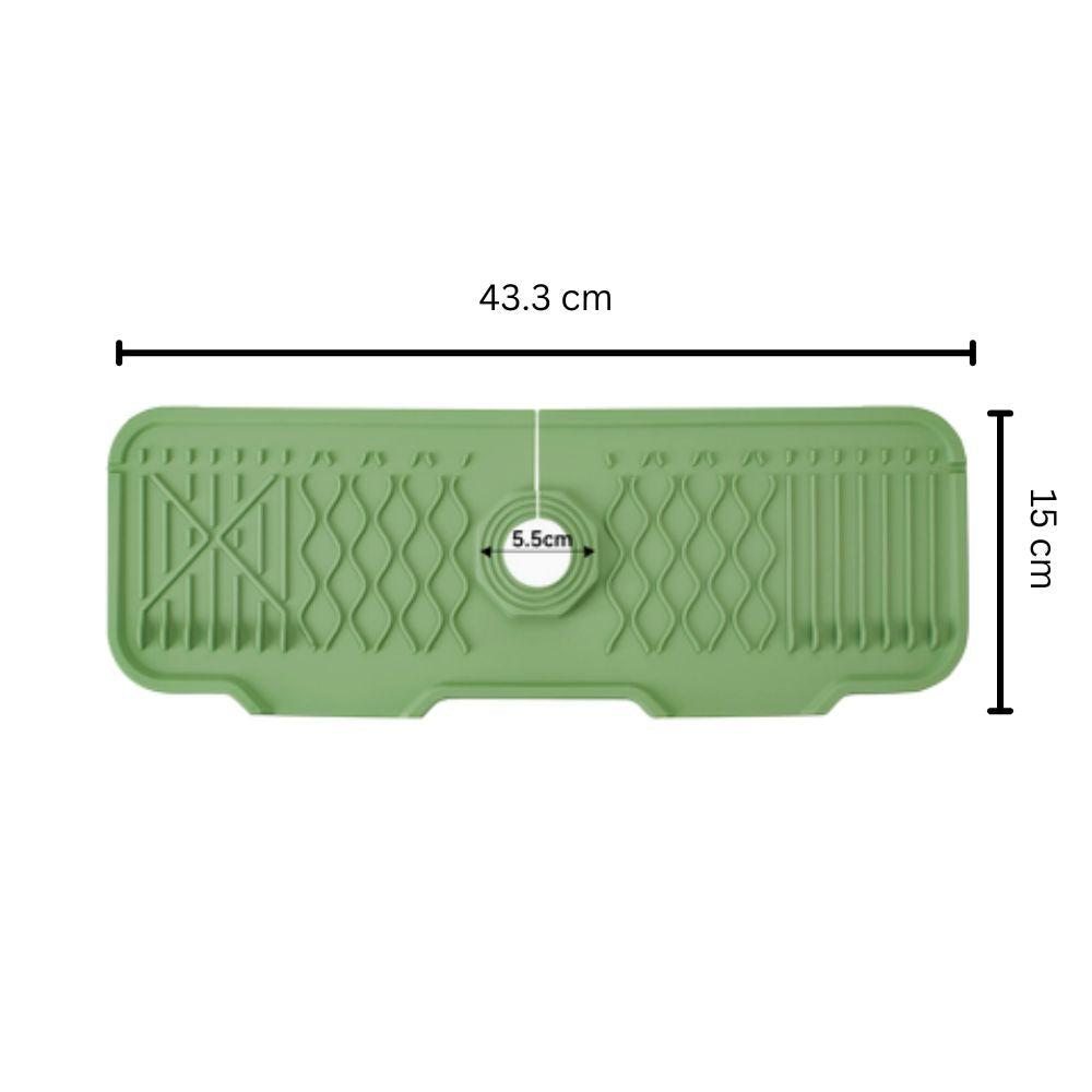 Foldable Sloped Rubber Sink Mat (Fits Most Taps)