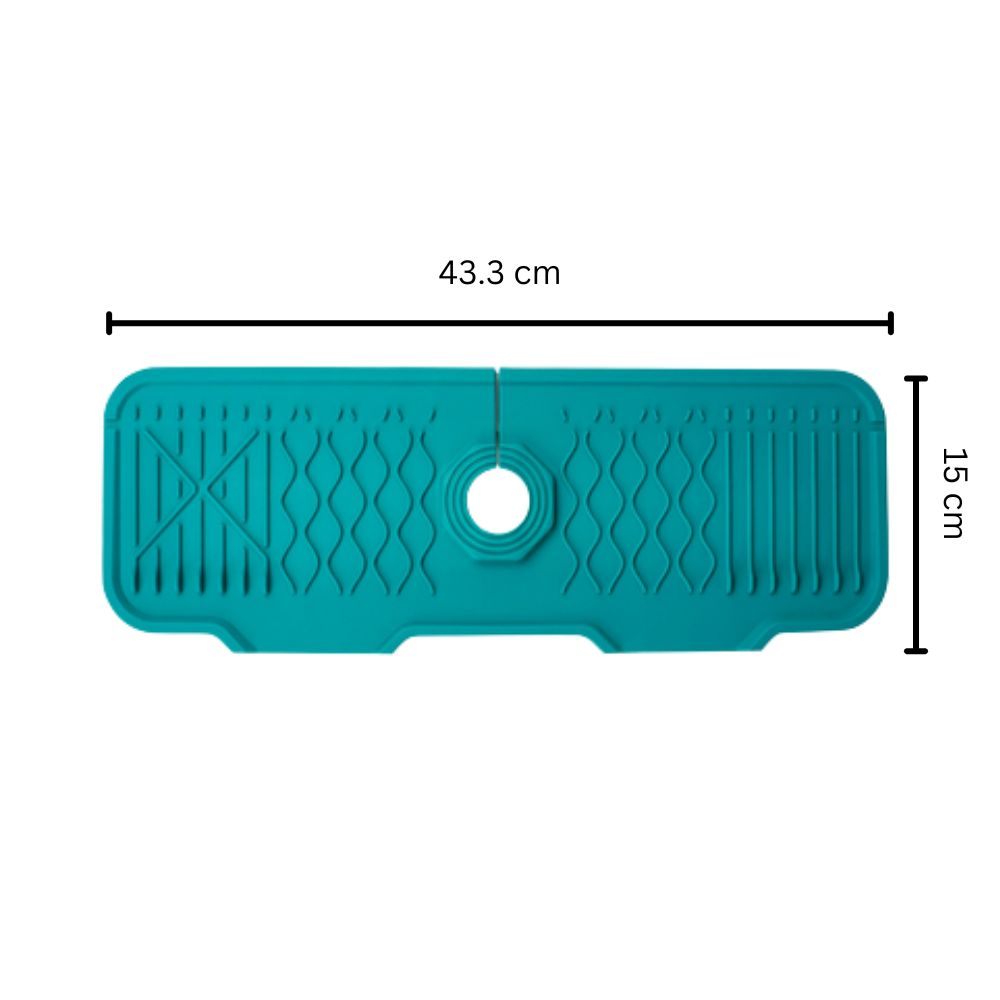 Foldable Sloped Rubber Sink Mat (Fits Most Taps)