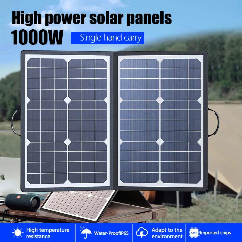Foldable Solar Panel MPPT Smart Charging 1000W