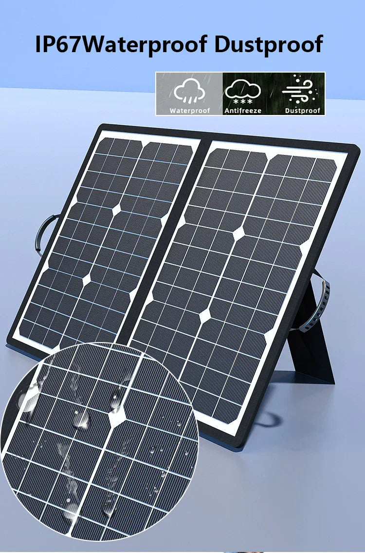 Foldable Solar Panel MPPT Smart Charging 1000W