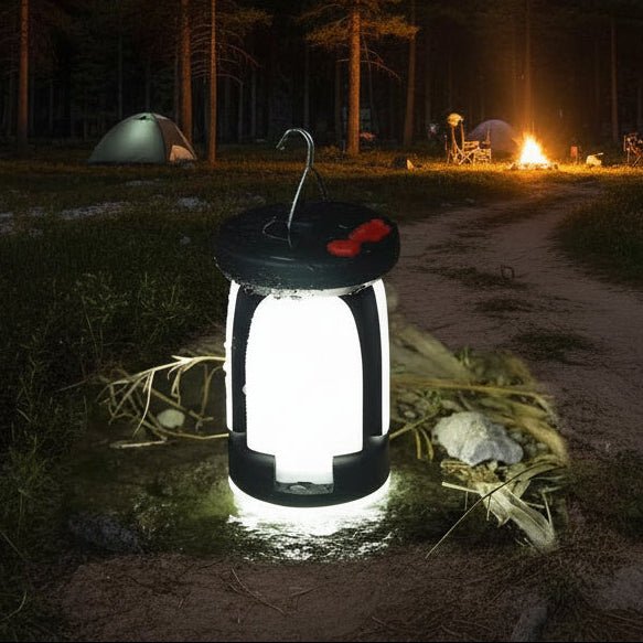 Foldable Solar & USB Camping Lantern (2400mAh)