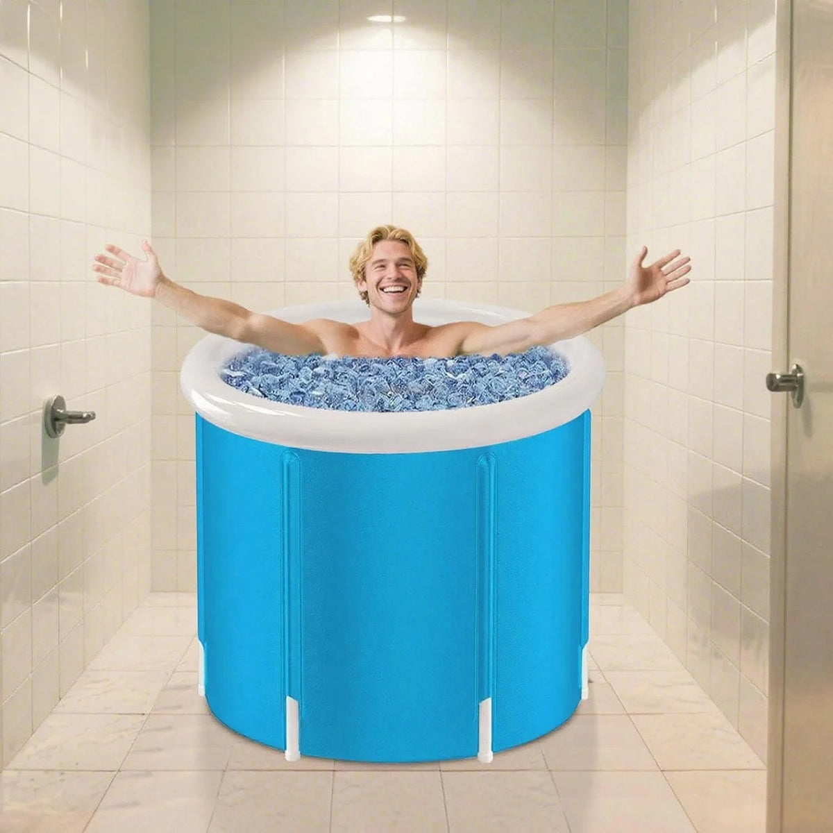 Folding Bathtub Portable Leakproof PVC Adult & Child