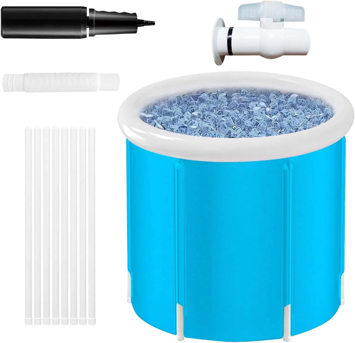 Folding Bathtub Portable Leakproof PVC Adult & Child