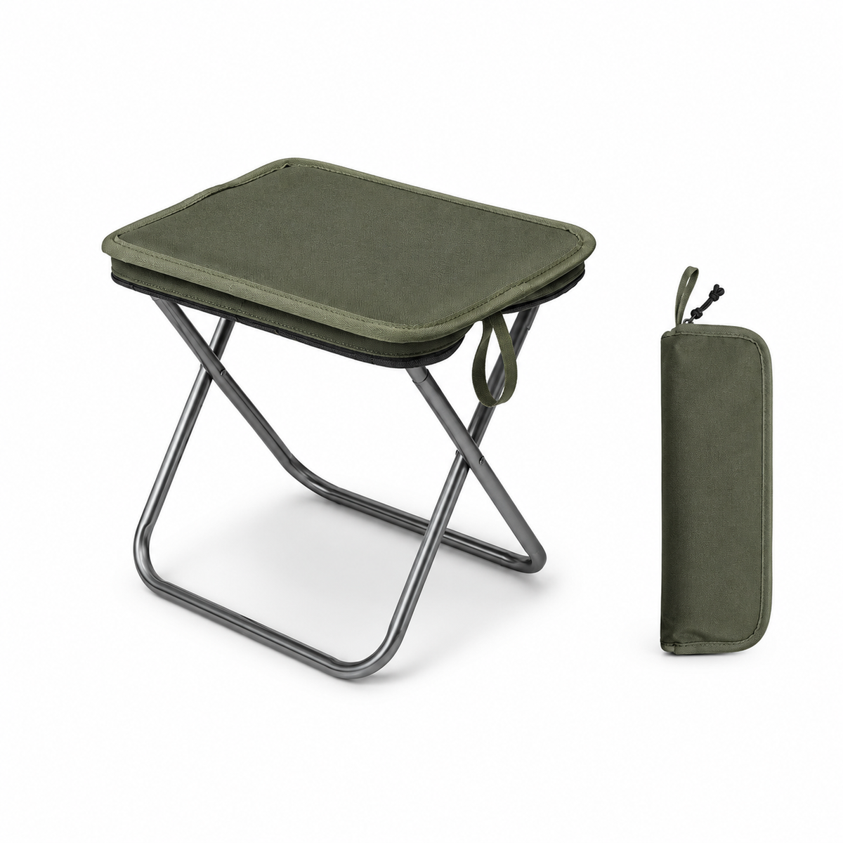 Folding Camping Chair Padded Seat & Aluminum Frame 265 lb