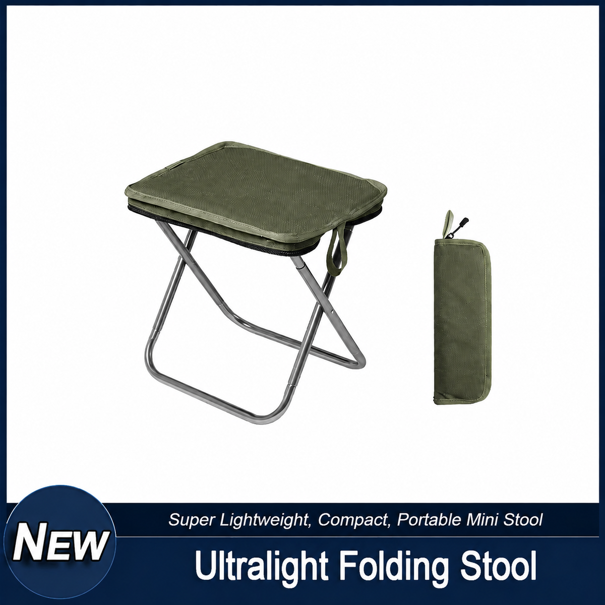 Folding Camping Chair Padded Seat & Aluminum Frame 265 lb