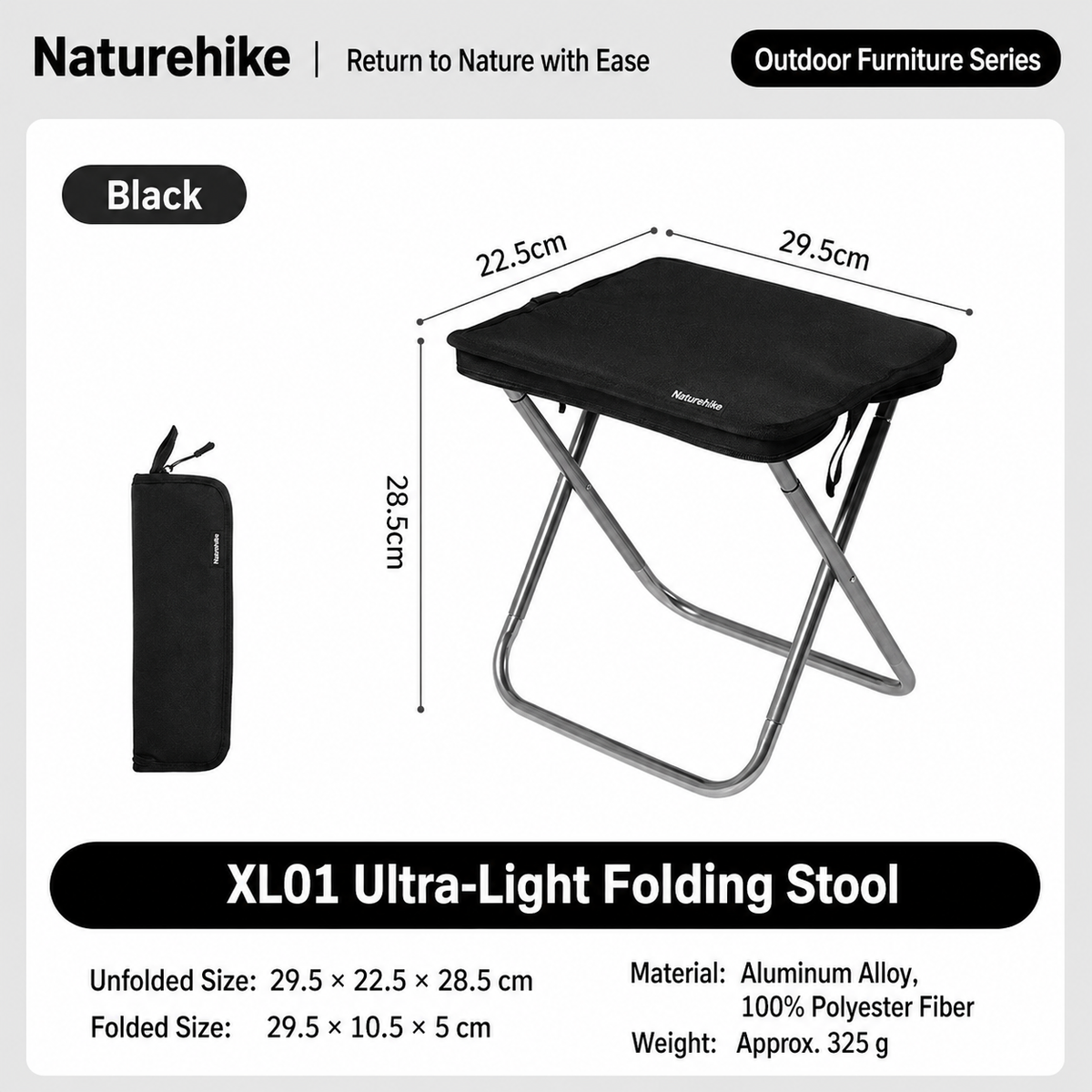 Folding Camping Chair Padded Seat & Aluminum Frame 265 lb