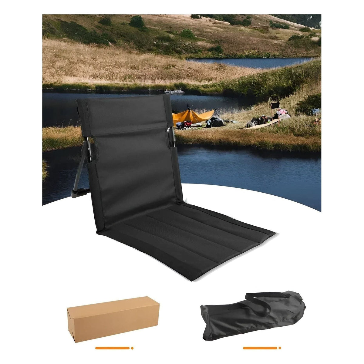 Folding Camping Chair Ultra Lightweight Padded Seat Compact Fold