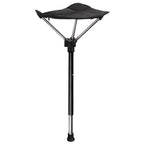 Folding Camping Stool Adjustable Height Lightweight Aluminum Frame