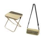 Folding Camping Stool Compact Foldable Steel X-Frame 331 lb