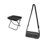 Folding Camping Stool Compact Foldable Steel X-Frame 331 lb