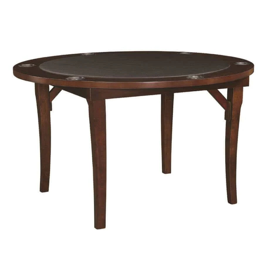 Folding Game Table 48 Inch Space Saving Padded Vinyl