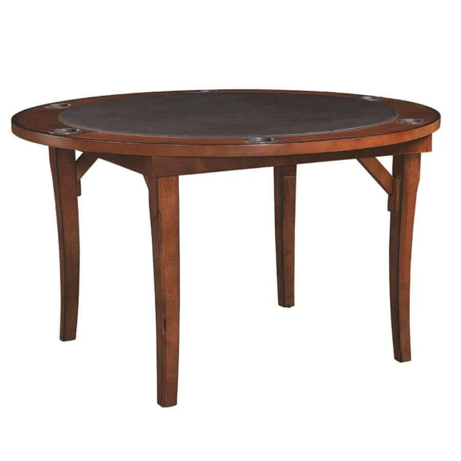 Folding Game Table 48 Inch Space Saving Padded Vinyl