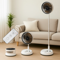 Folding Oscillating Fan Remote-Controlled 3-Speed Collapsible