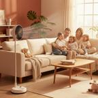 Folding Oscillating Fan Remote-Controlled 3-Speed Collapsible