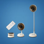 Folding Oscillating Fan Remote-Controlled 3-Speed Collapsible