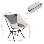 Folding Outdoor Chair High-Back Non-Slip 330 lb Capacity