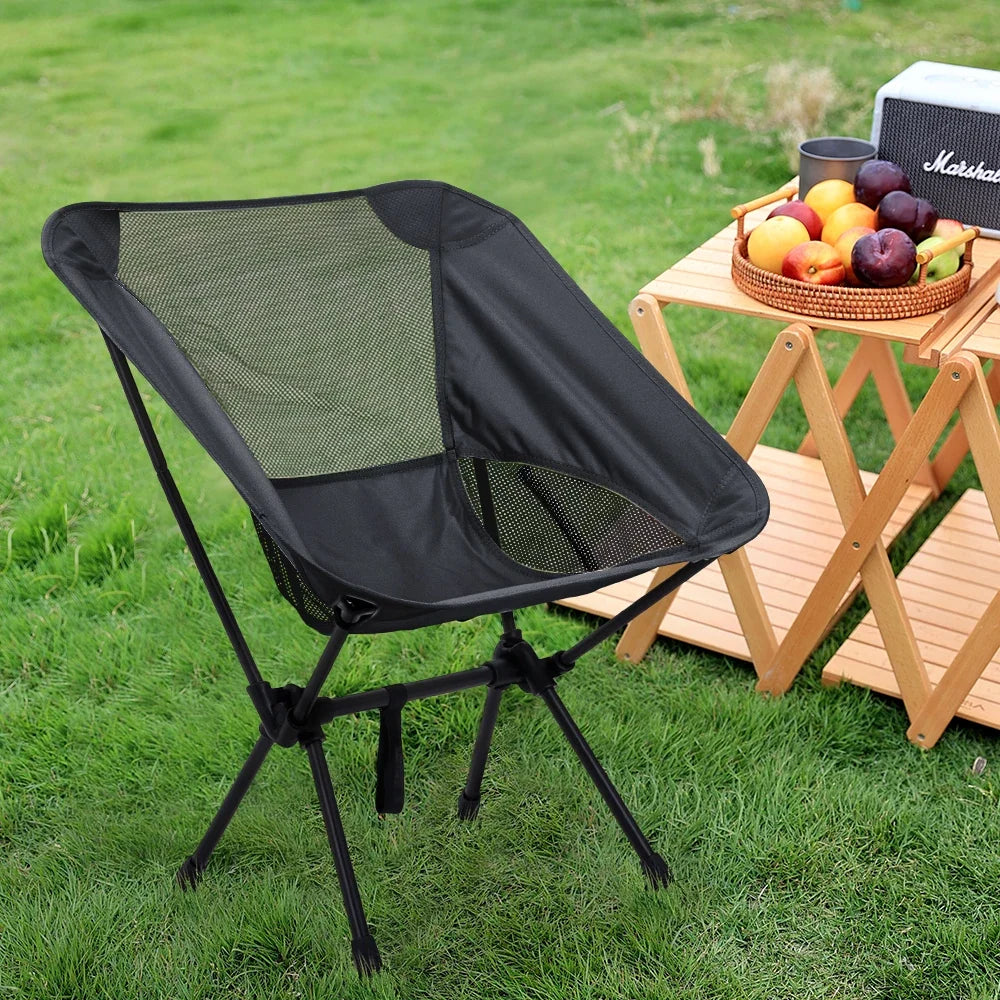 Folding Outdoor Chair High-Back Non-Slip 330 lb Capacity