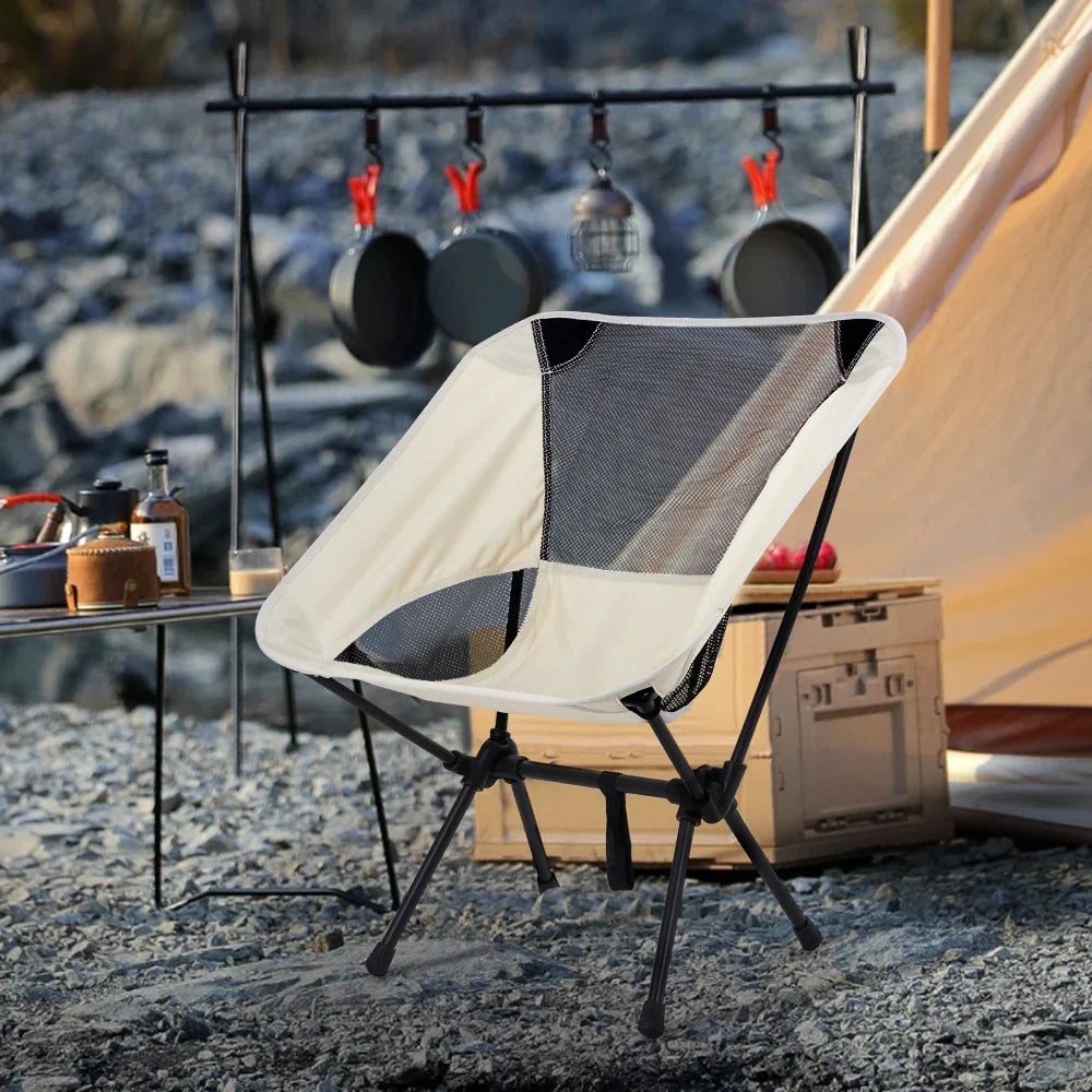 Folding Outdoor Chair High-Back Non-Slip 330 lb Capacity