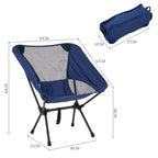 Folding Outdoor Chair High-Back Non-Slip 330 lb Capacity