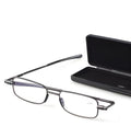 Folding Reading Glasses Spring-Hinged Compact Case
